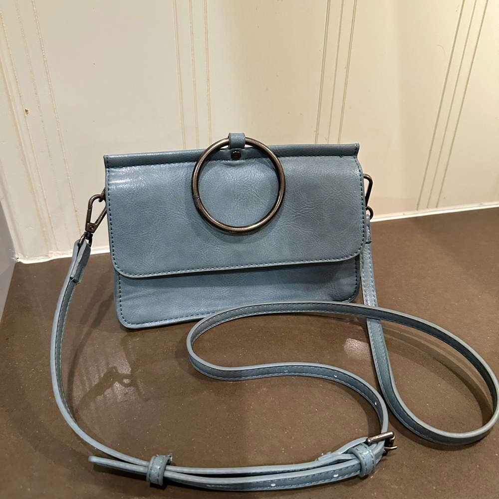 Susan Joy Vegan Leather purse 6” H x 8.5” L x 3” W.